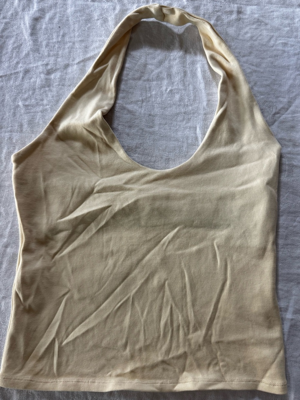 Zara Yellow Halter Tank Top